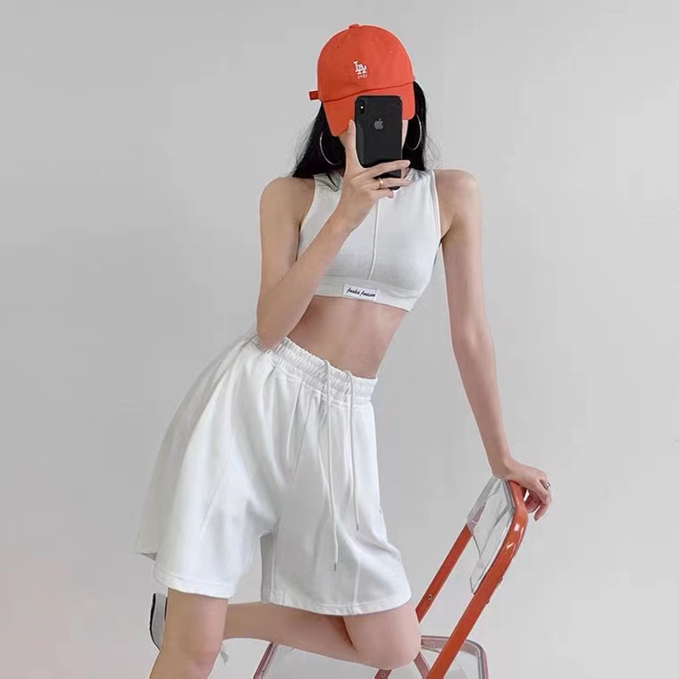 Quần Short Thể Thao Lưng Cao Ống Rộng Thời Trang Mùa Hè Dành Cho Nữ