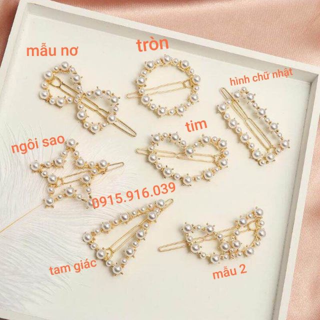 Kẹp Tóc Hạt Châu Thời Trang Mẫu Mới