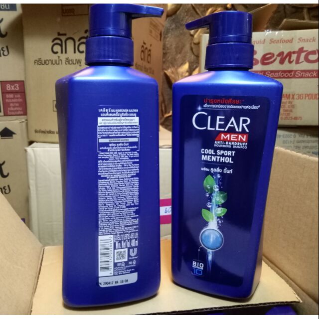 Dầu gội clear men bạc hà 480ml Thái Lan