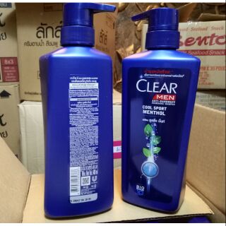 Dầu gội clear men bạc hà 480ml Thái Lan