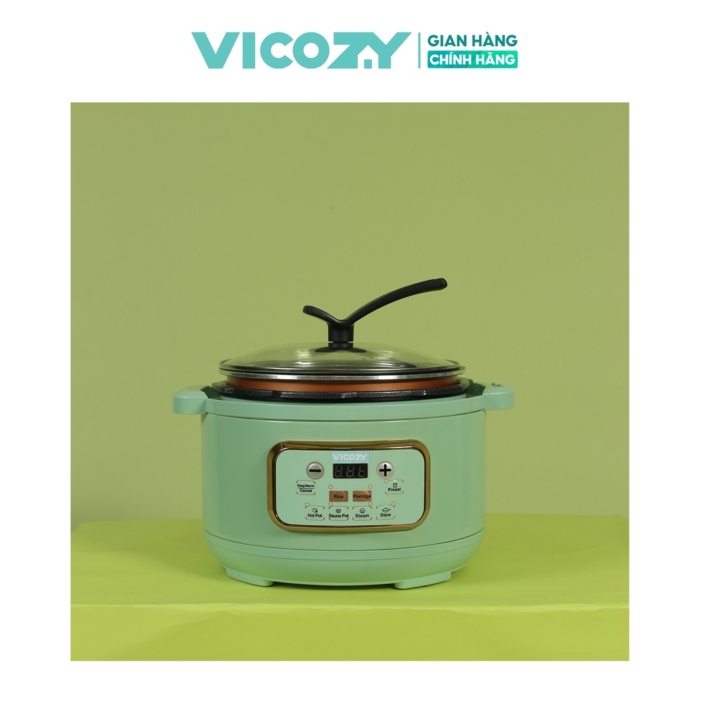 Nắp thủy tinh nồi áp suất đa năng Vicozy Magic Cooking Pot phụ kiện bếp