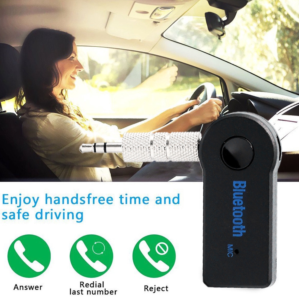 Không Dây Bluetooth 5.0 Thu Tai Nghe Tai Nghe Loa Ô Tô Jack 3.5 Mm Phát TV Nhà Adapter Âm Thanh Aux Handsfee