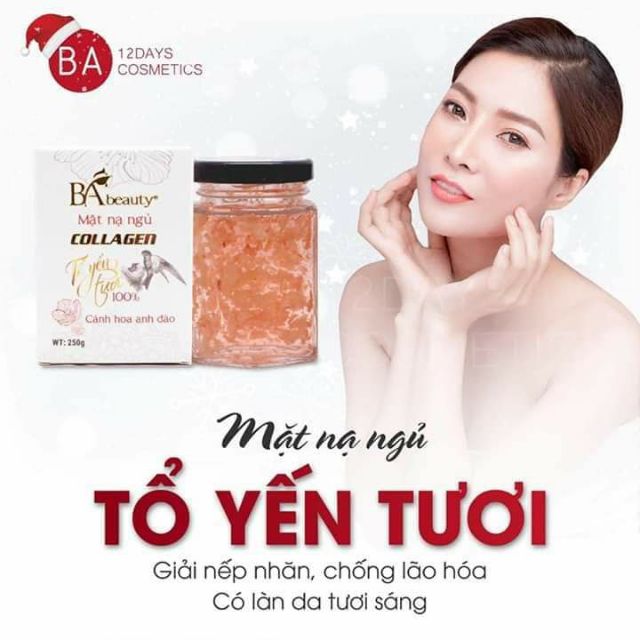 Mặt nạ ngủ yến tươi collagen