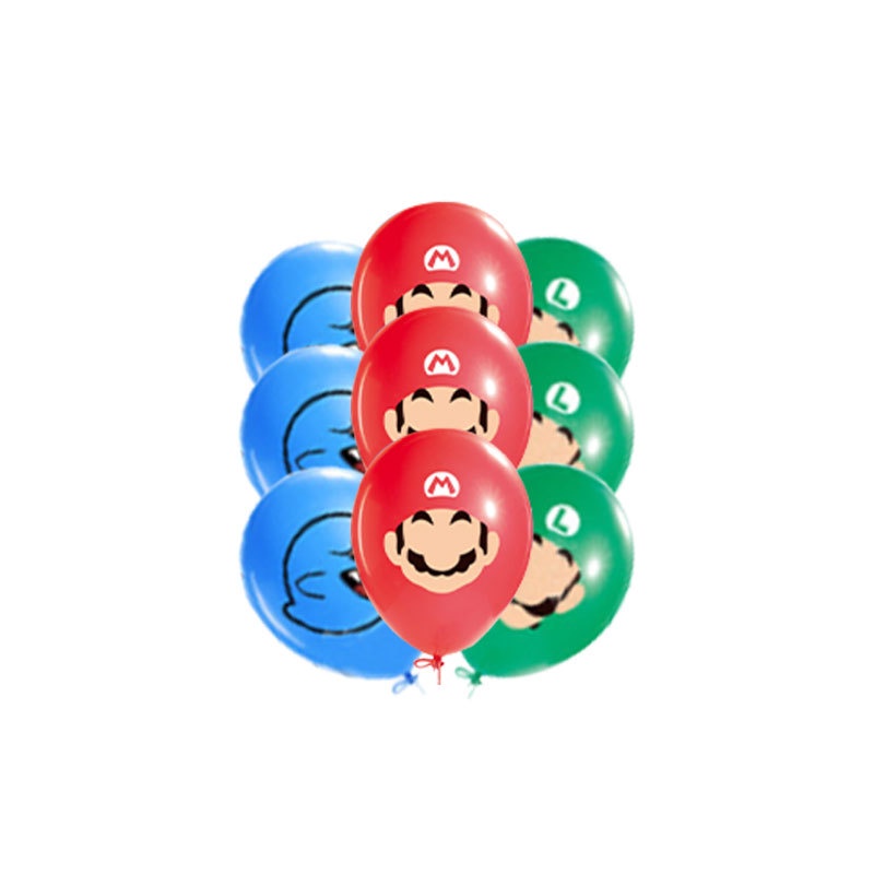 Bộ Bong Bóng Trang Trí Tiệc Chủ Đề Super Mario