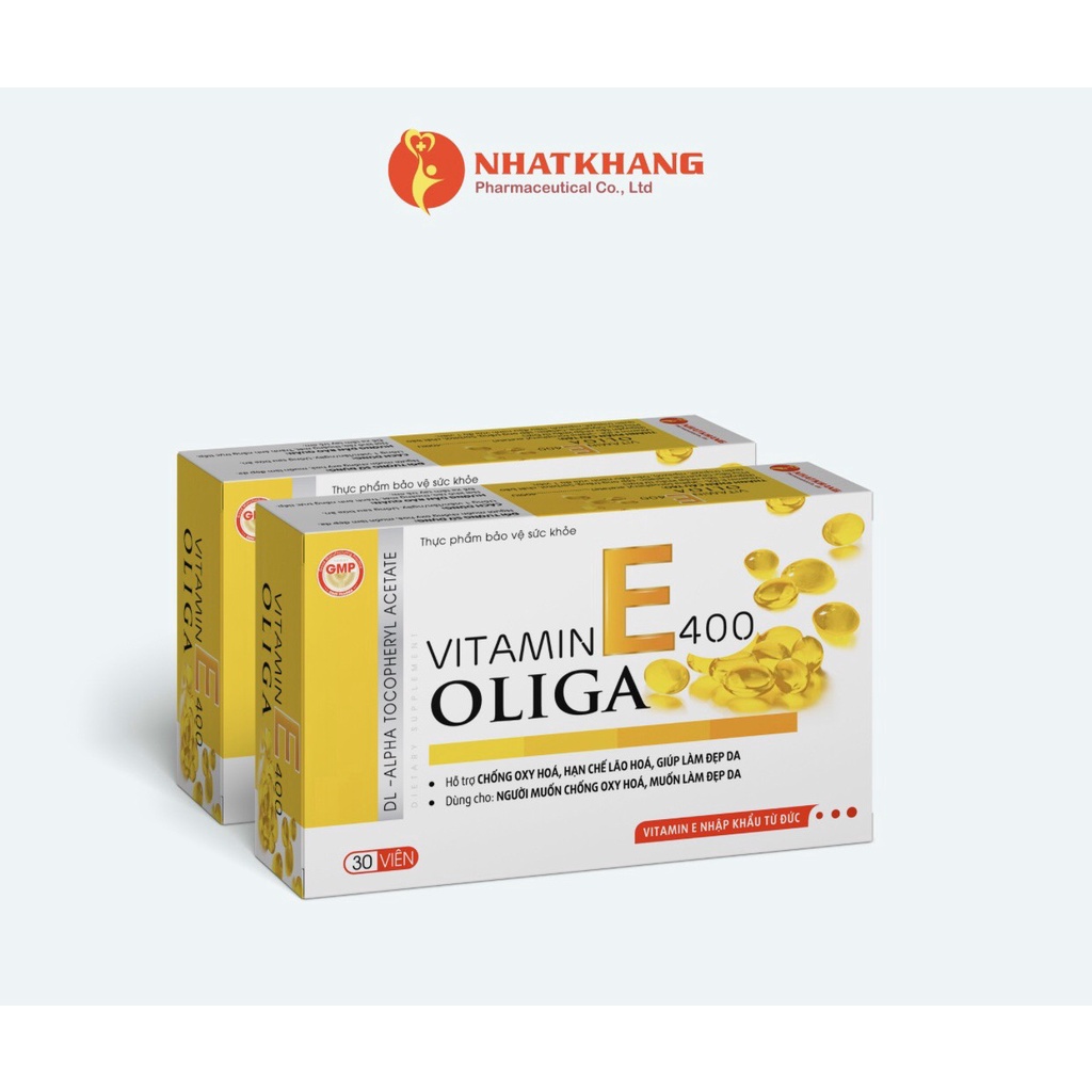 VITAMIN E 400 Oliga giúp đẹp da, hạn chế lão hóa