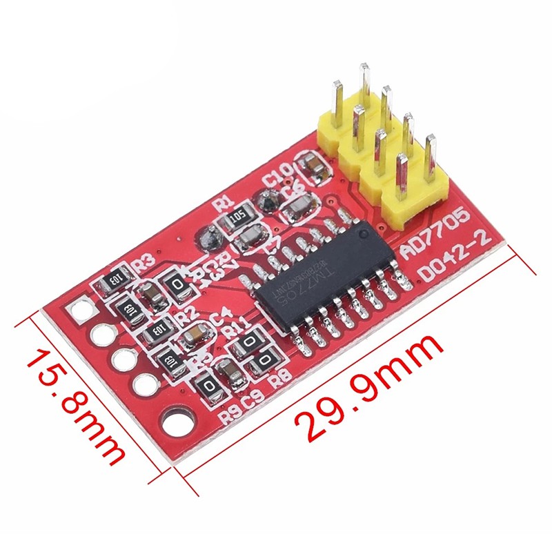 1 Mô Đun Lập Trình Truyền Dữ Liệu AD7705 Dual 16 bit ADC