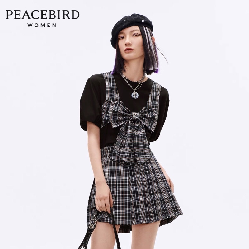 Chân váy sọc Peacebird