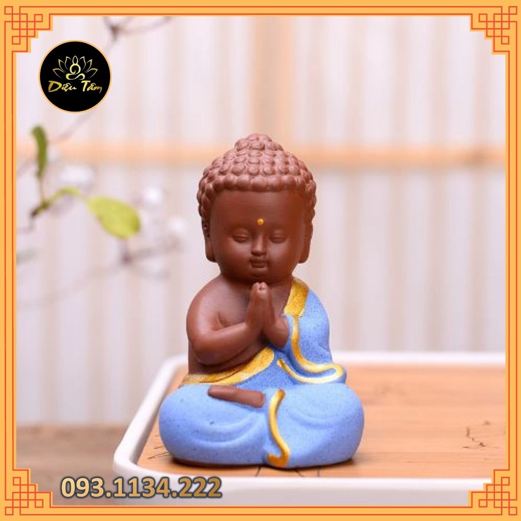 Tượng phật  A Di Đà gốm sứ trang trí nhà cửa xe ô tô đồ phong thuỷ