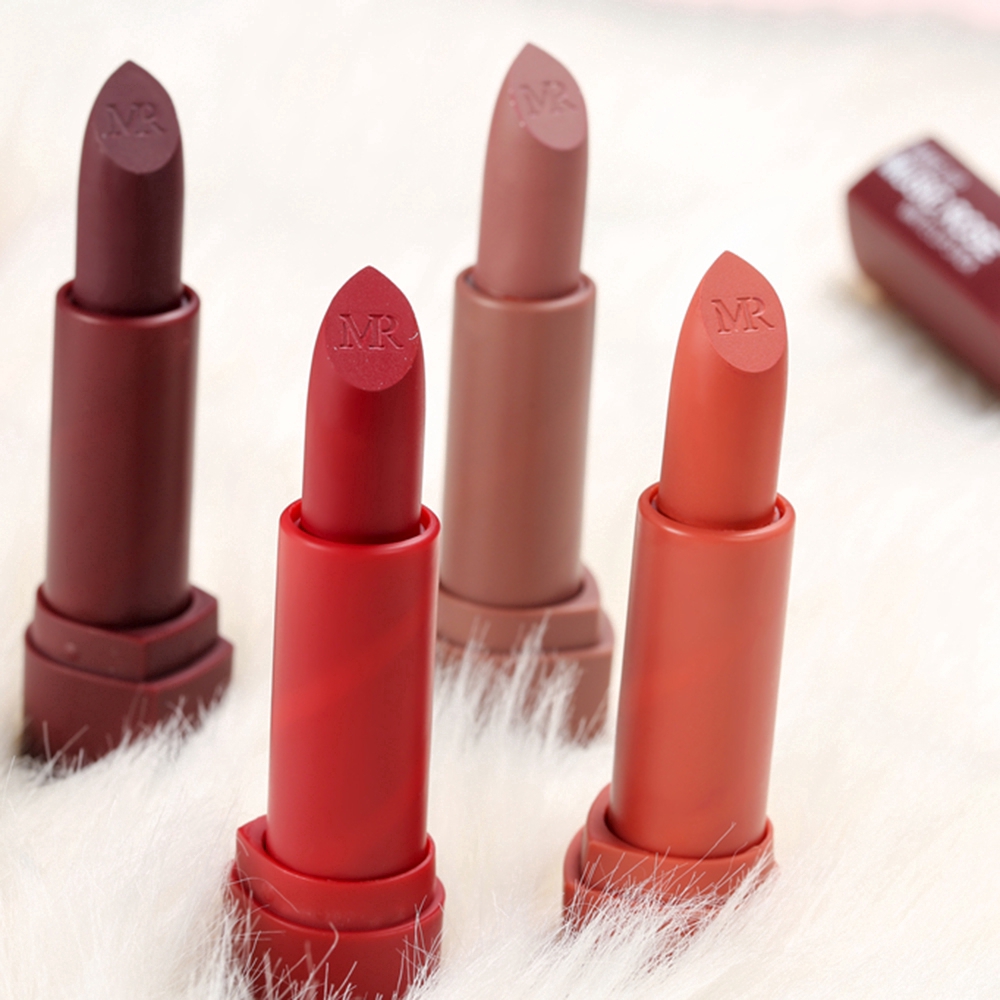 [Hàng mới về] Son môi trang điểm có sắc tố cao dễ lên màu không phai màu chất lượng cao tiện lợi