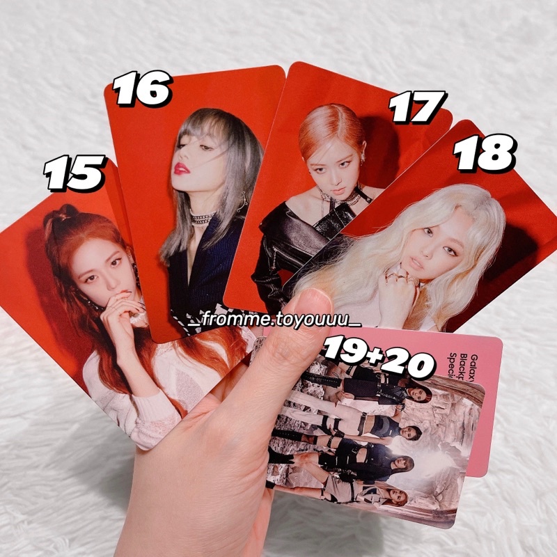 Ảnh photocard Jennie Rosé Lisa Jisoo card BLACKPINK chính hãng