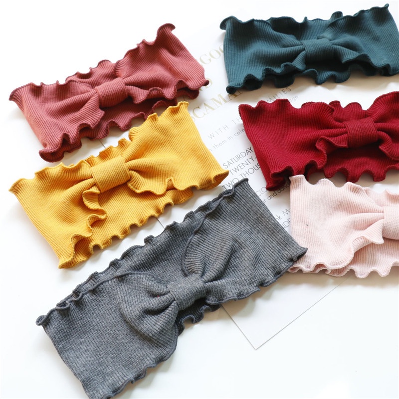 Băng Đô Xoắn Trang Trí Hoa Nhiều Màu Sắc Xinh Xắn Cho Bé