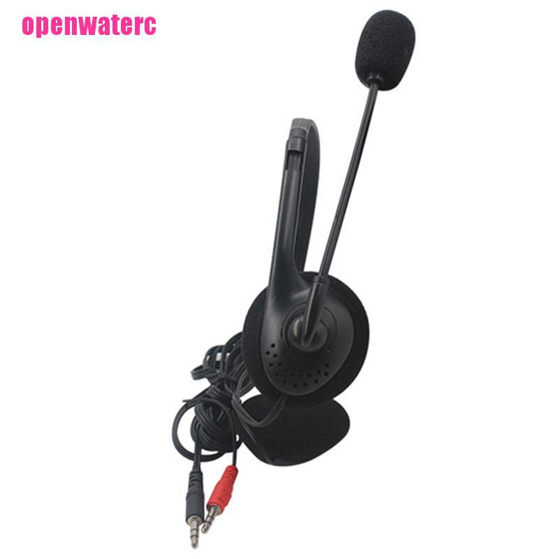 OPE For PC Laptop 3.5mm Wired Over-Ear Headphone Stereo Headset with Microphone