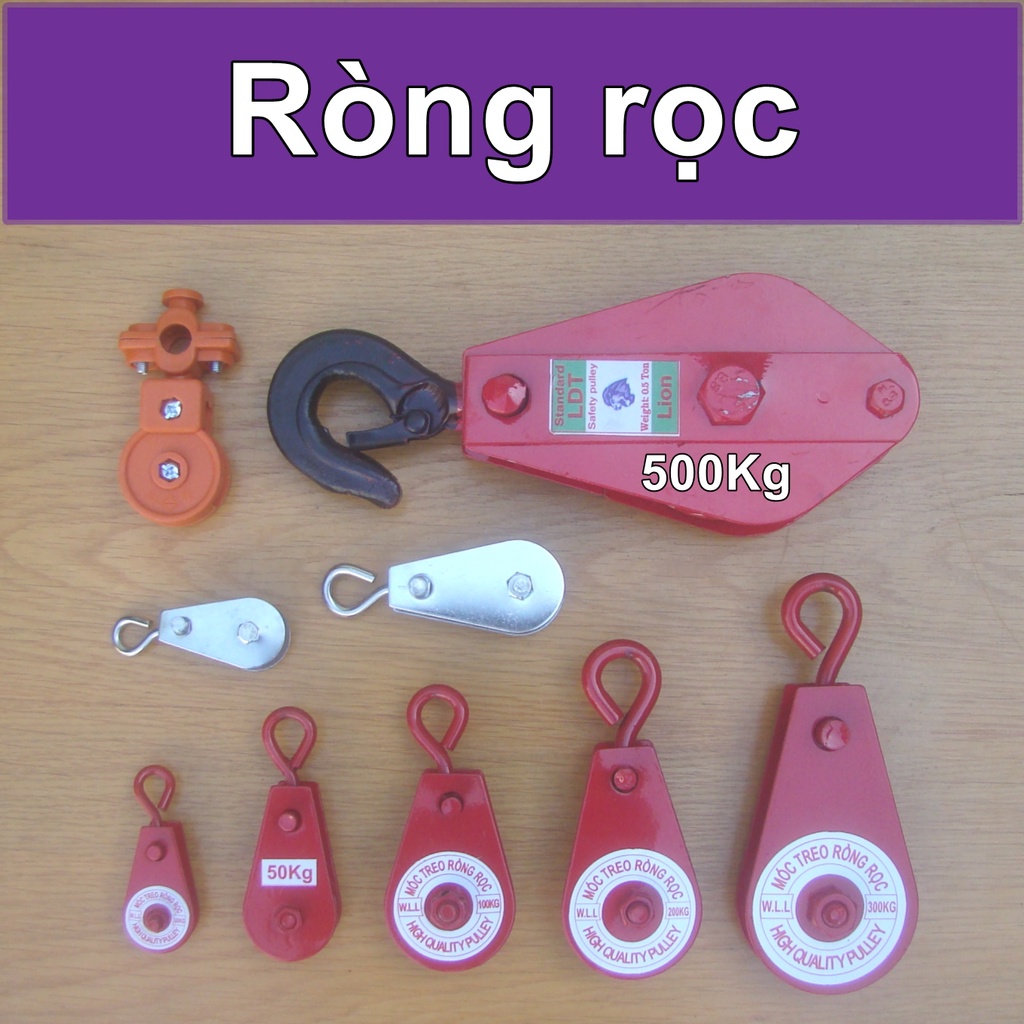 Ròng rọc NHỰA - SẮT - INOX nhiều loại