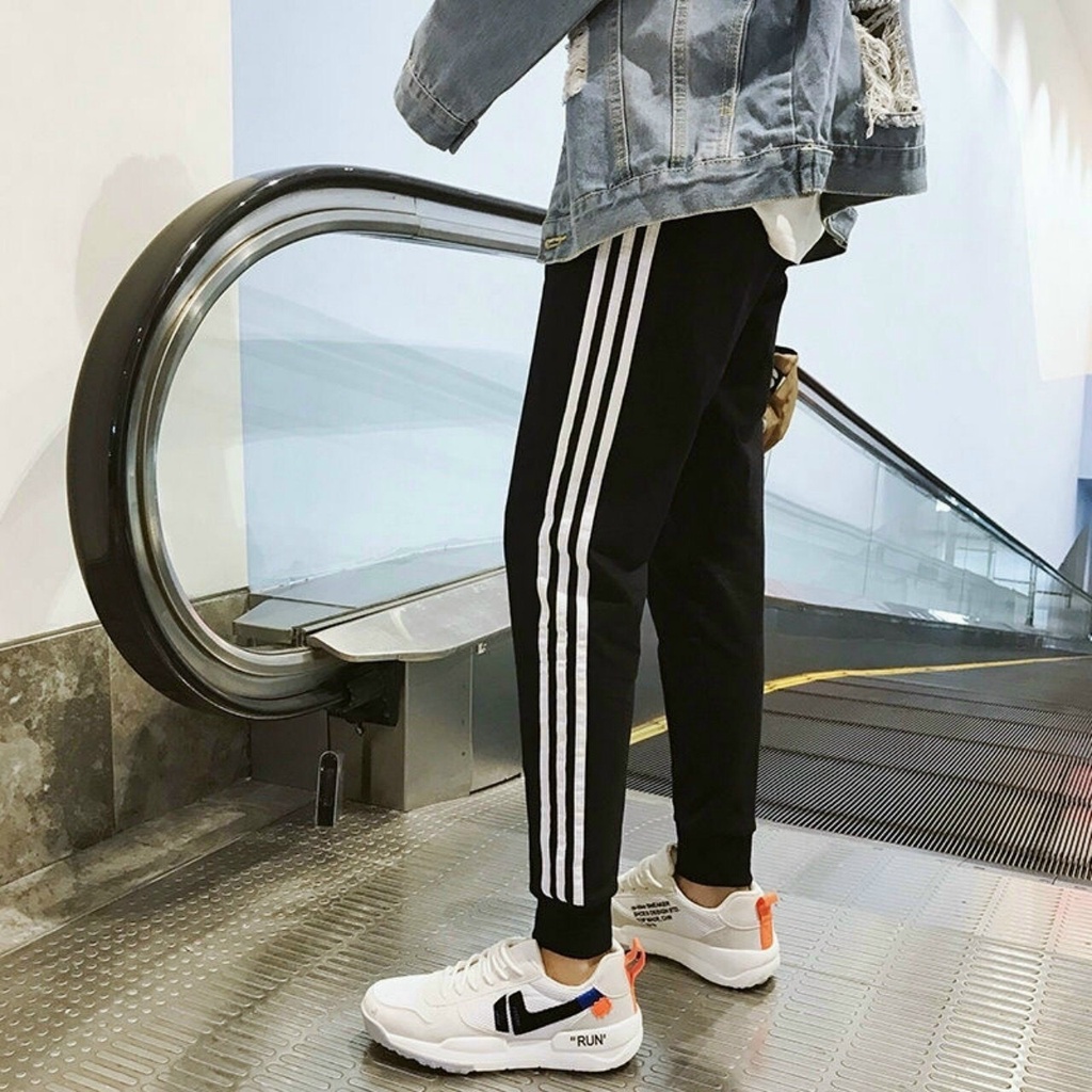 Quần Jogger Nam Nữ 3 Sọc Thun Poly Phong Cách Thể Dục Thể Thao Năng Động Cá Tính Unisex ANH DUY SHOP JGV11