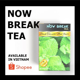 HSD T12 2023 01 hộp trà hoa quả Now Break Tea - hương quả BẠC HÀ - 20 túi trà - MINT BLACK TEA ON SHOPEE