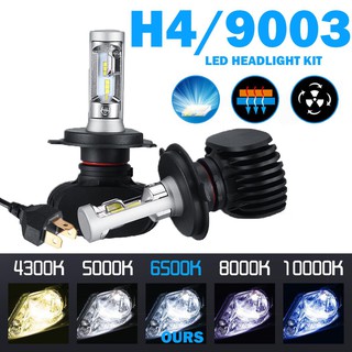 Set 2 đèn led h4 40w 4000lm sử dụng điện thế cao 6000k cho xe ô tô
