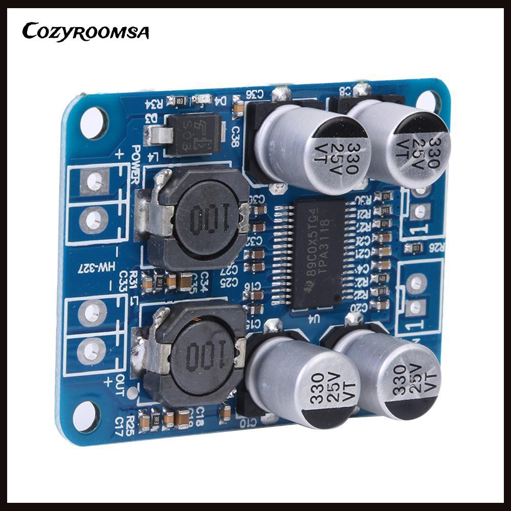 Bảng Mạch Khuếch Đại Âm Thanh Kỹ Thuật Số Crs.Dc8-24V Tpa3118 Pbtl 1x60w