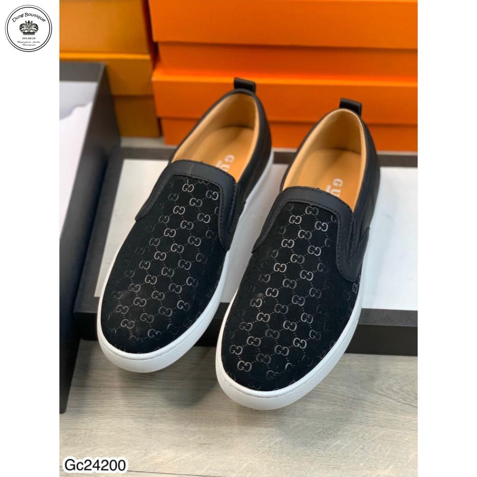 [Ảnh Thật] Giầy lười nam chất Da cao cấp đế cao su - Giầy lười nam  ảnh thật shop chụp