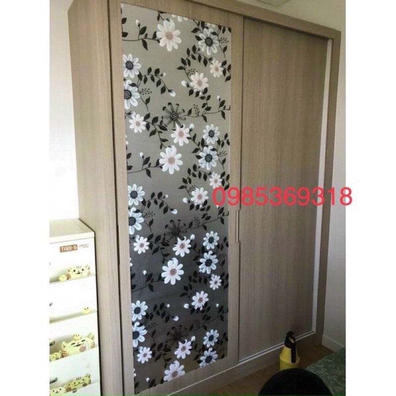 Giấy Dán Kính Cửa Sổ 3D hoa mặt trời 🌞 keo sẵn
