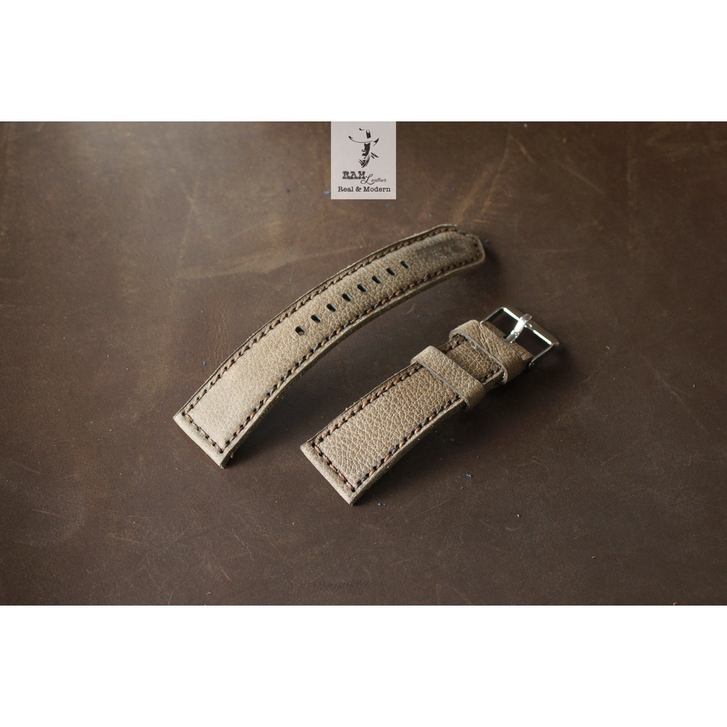 Dây đồng hồ Apple Watch , Iwatch , Iphone Watch Da Bò Sáp Vân Hạt RAM Leather Bauhaus 1959  Bền Đẹp