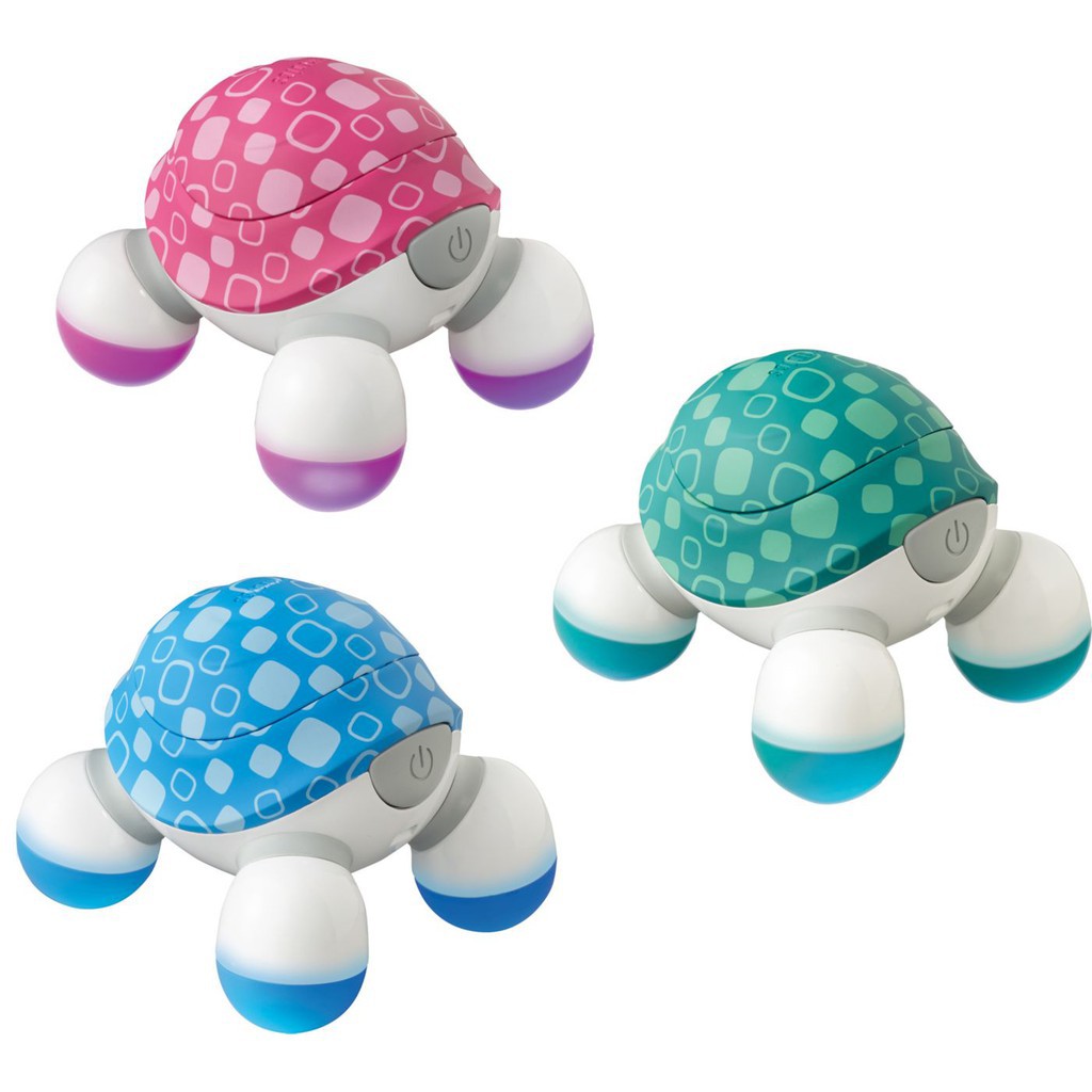 Máy Massage Cầm Tay Mini Turtle 3 Đầu Homedics NOV-60 USA, Thiết Kế Tiện Dụng, Pin AAA Dễ Dàng