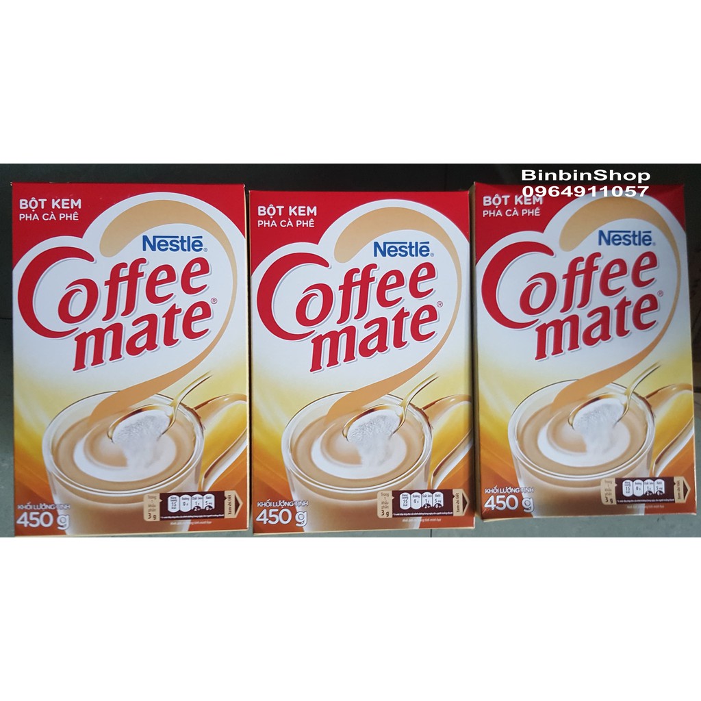 Bột kem Nestle coffee mate hộp 450gram , pha cà phê, trà sữa