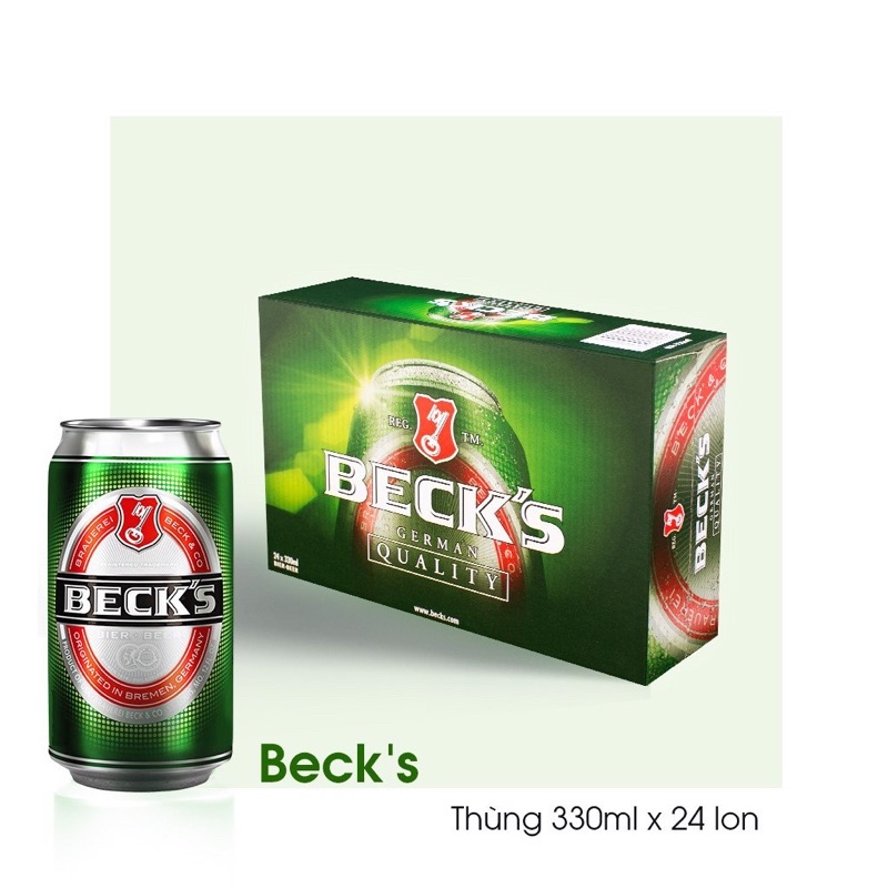 Giao hoả tốc hn bia becks xanh 330ml - 500ml bia đức bán chạy nhất thế giới - ảnh sản phẩm 3