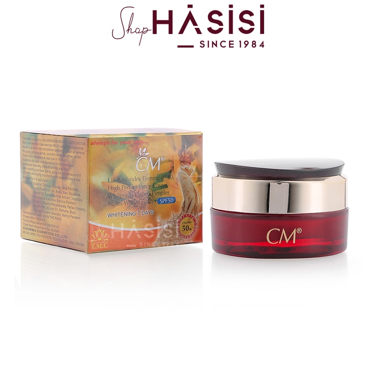 Kem Nhân Sâm CM(CTY) - Lift-Anti-Rides Firming-IP 30 Whitening 7 Day SPF50 50g