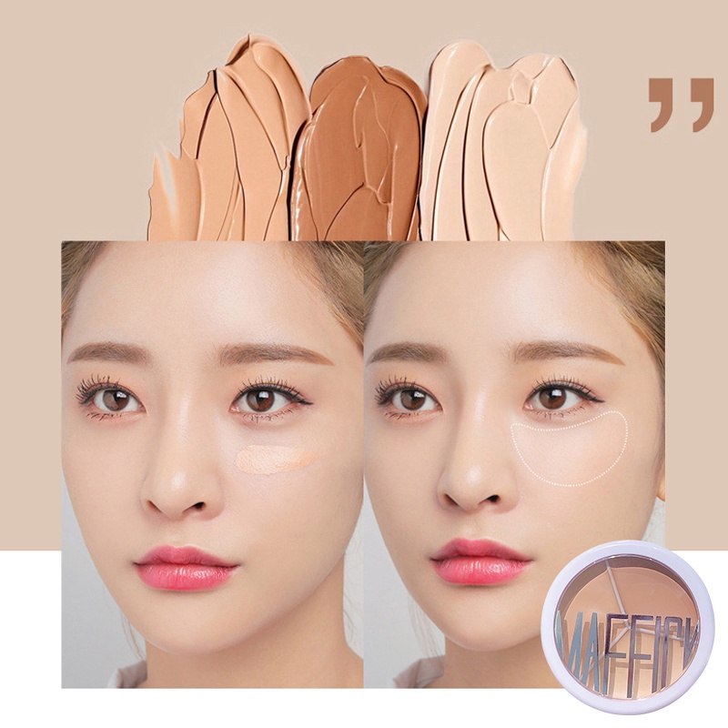 Kem Che Khuyết Điểm Ba Màu Sắc Dạng Lỏng Che Phủ Hoàn Hảo / Chống Thấm Nước Và Mồ Hôi Lâu Trôi