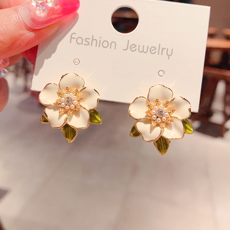 Bông Tai Hoa Trà Phong Cách Dân Tộc 2022