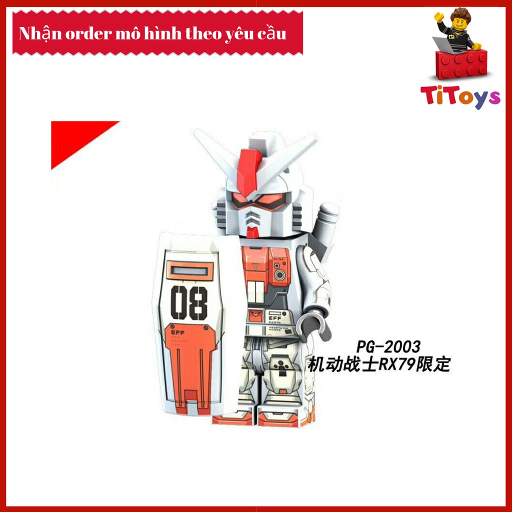 Minifigures các nhân vật Robot siêu nhân RX - Đồ chơi Lắp ghép Xếp hình Non Lego PG8112