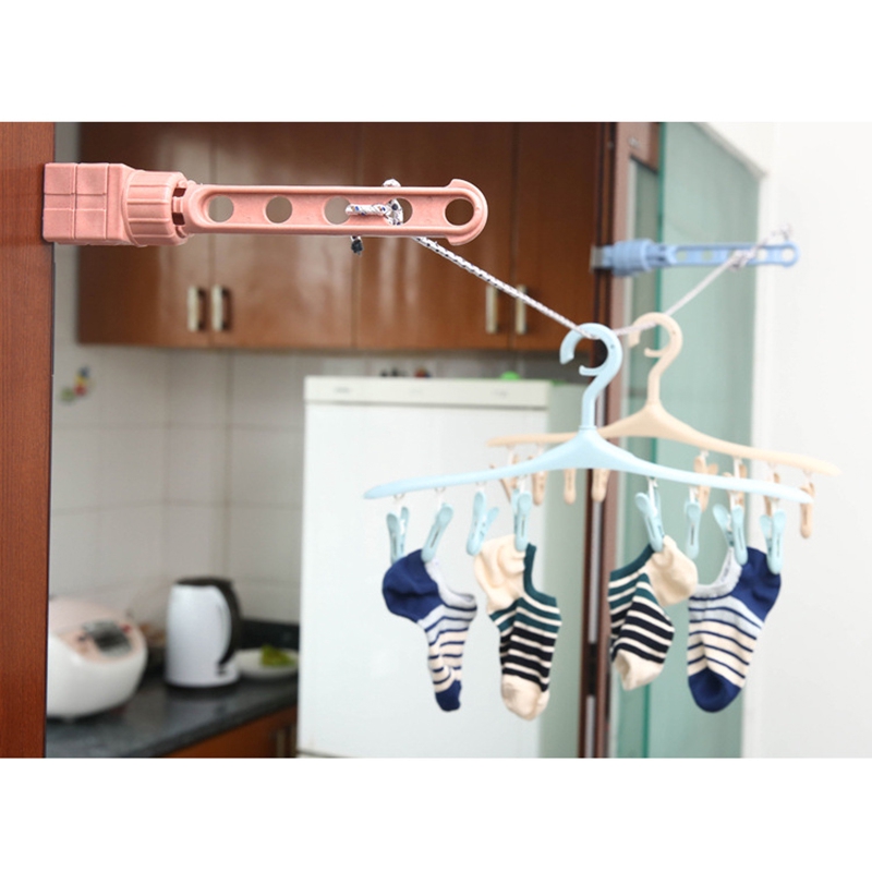 Giá phơi có thể điều chỉnh Ossayi thiết kế 5 lỗ gắn ban công cửa sổ