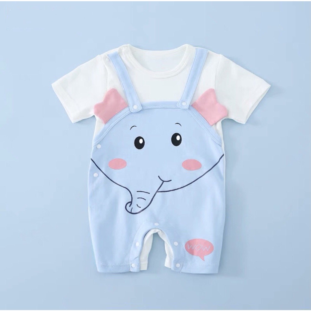 Body Yếm cho bé chất Thun lạnh siêu mát, bodysuit cho bé, body đùi cho bé cộc tay mẫu quần áo sơ sinh từ 0-12M