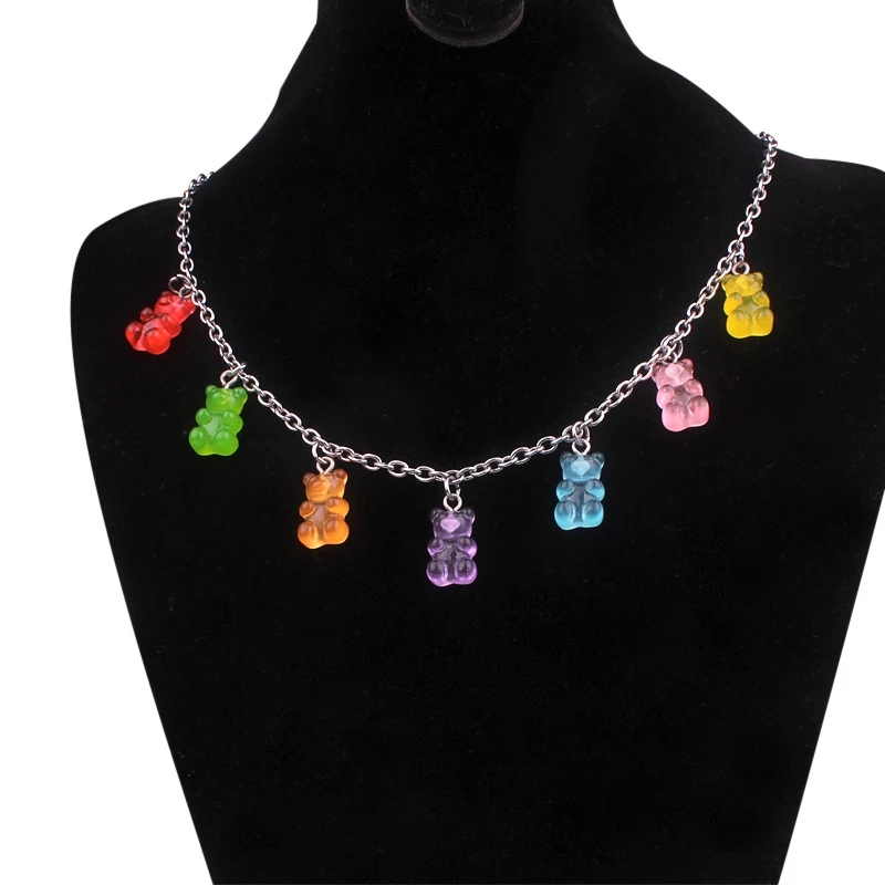 Set 50 Mặt Dây Chuyền Hình Gấu Xinh Xắn