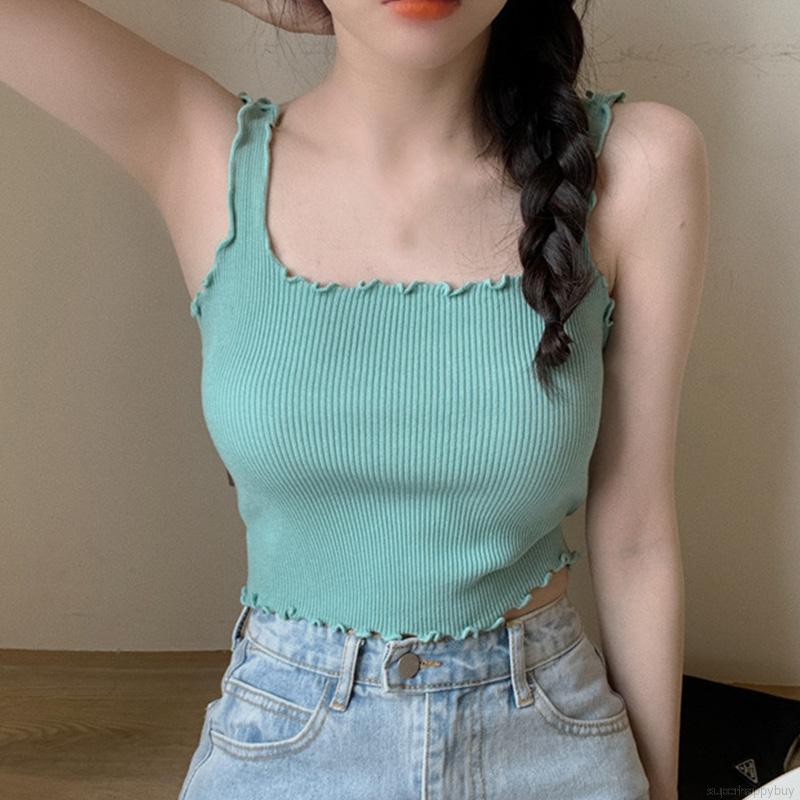 Áo Camisole Trơn Màu Xinh Xắn Dành Cho Nữ | BigBuy360 - bigbuy360.vn