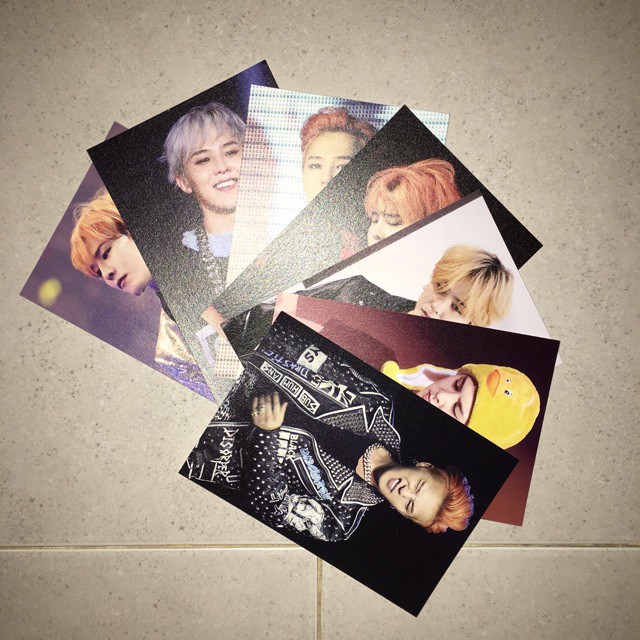 Postcard Gdragon BigBang 1660 ảnh hộp ảnh có ảnh dán sticker lomo bưu thiếp