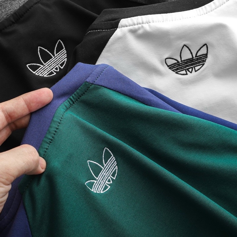 Áo thun cộc tay Raglan Ad chất cotton 4 chiều full tag made in cambodia