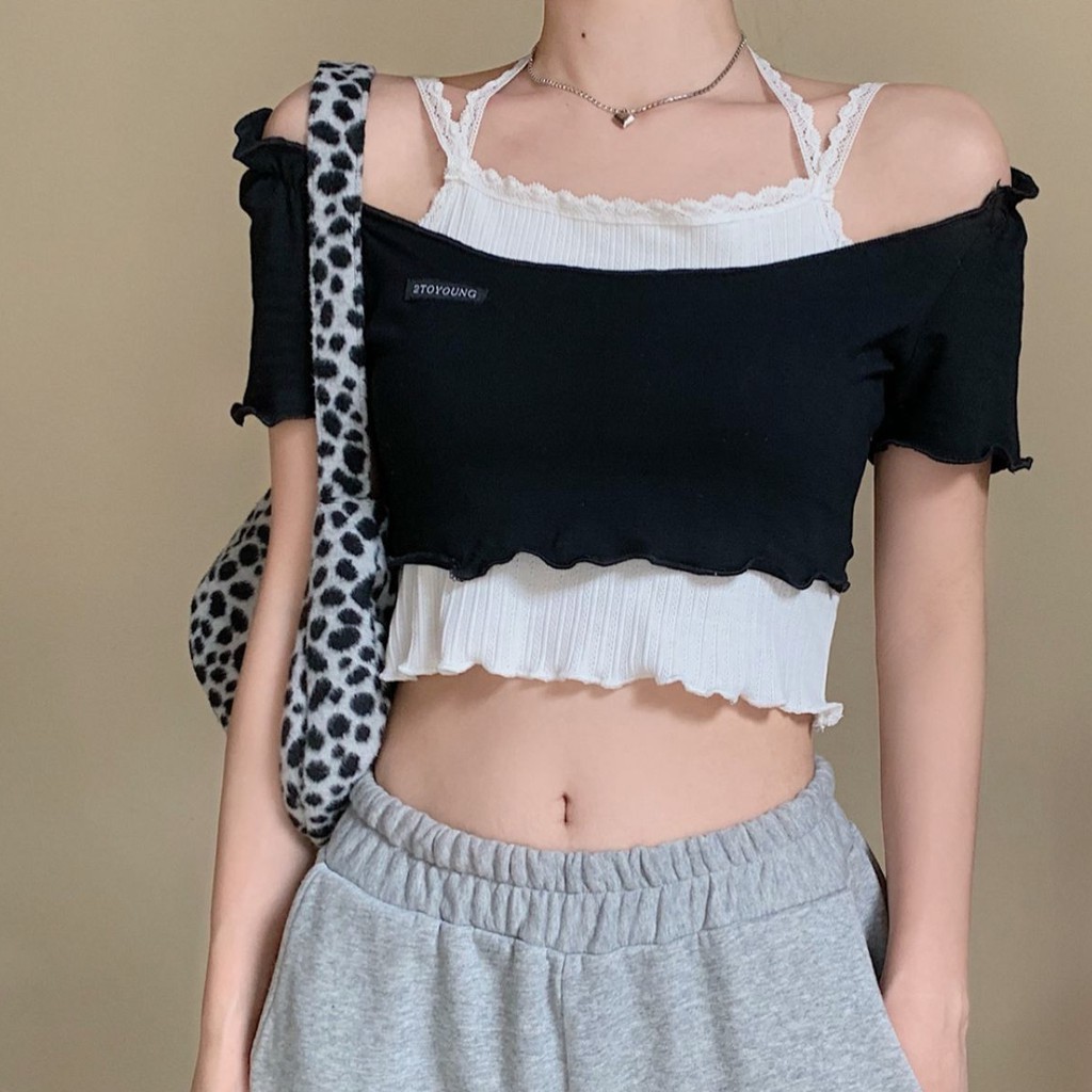 SET COMBO ÁO CROP-TOP NỮ ULZZANG (CÓ BÁN RỜI)