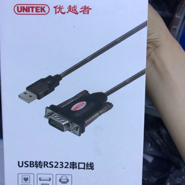 Cáp chuyển đổi USB RS232(usb ra rs232)chính hãng UNITEK
