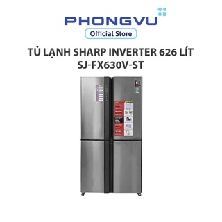 Tủ lạnh Sharp Inverter 626 lít SJ-FX630V-ST - Bảo hành 12 tháng - Miễn phí giao hàng TP.HCM