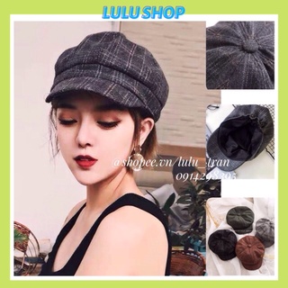 [Ảnh thật] Mũ nồi phớt dạ beret - nón lưỡi trai beret có chun phía sau
