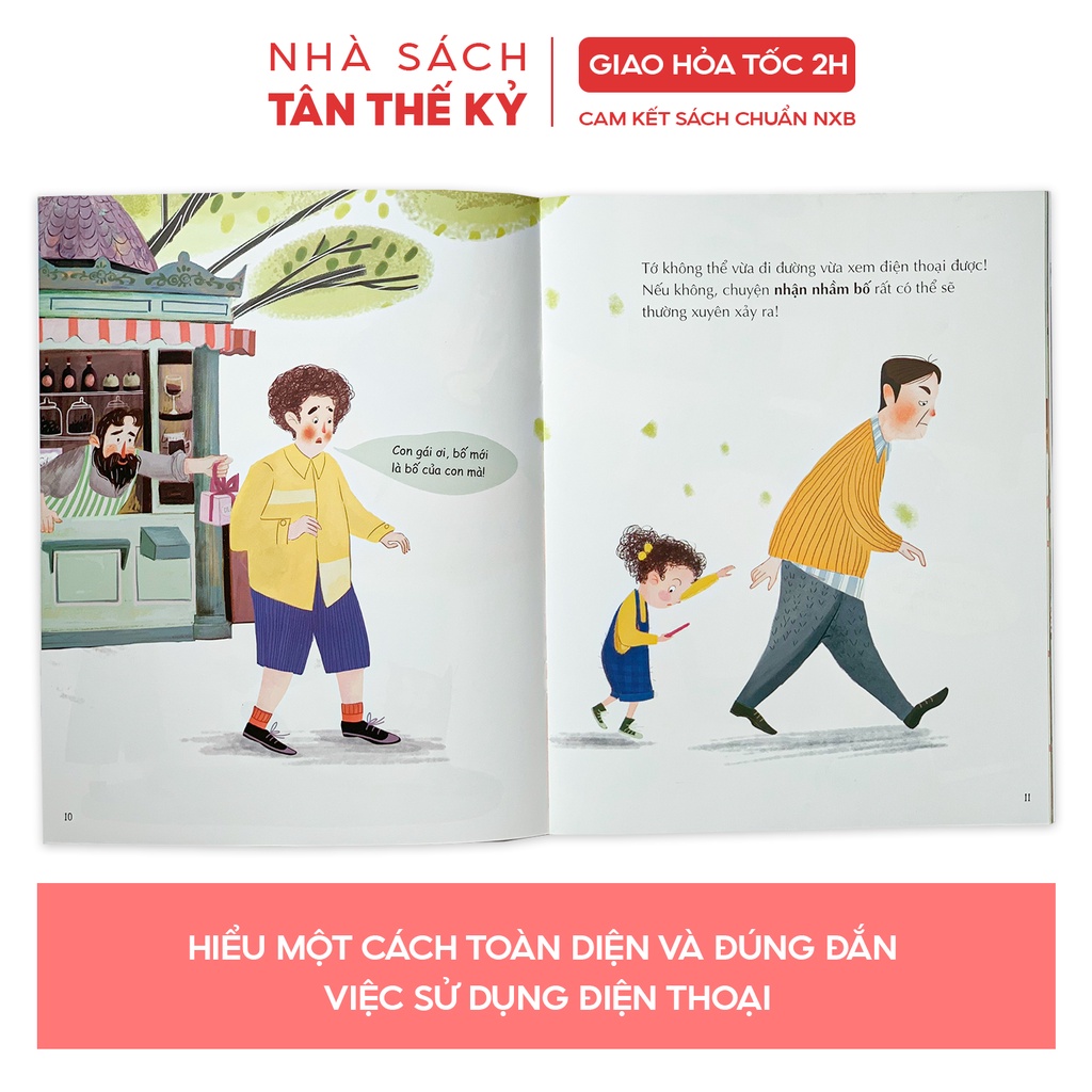 Sách - Quy tắc sử dụng điện thoại hướng dẫn sử dụng đúng cách dành cho trẻ em từ 3 tuổi trở lên