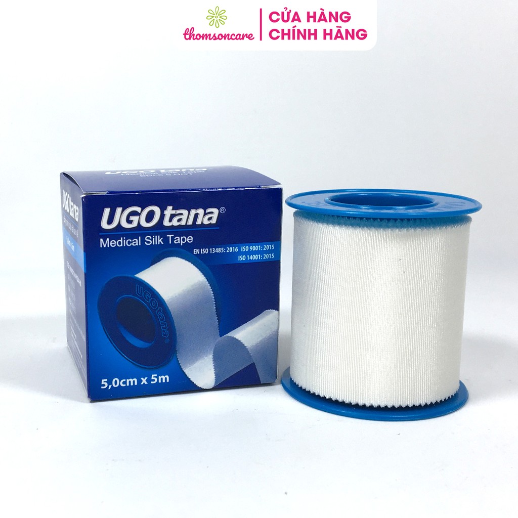 Băng keo cuộn vải y tế UGOTANA - Kích thước: 2,5cm x 5m - băng vết thương phẫu thuật độ dính cao