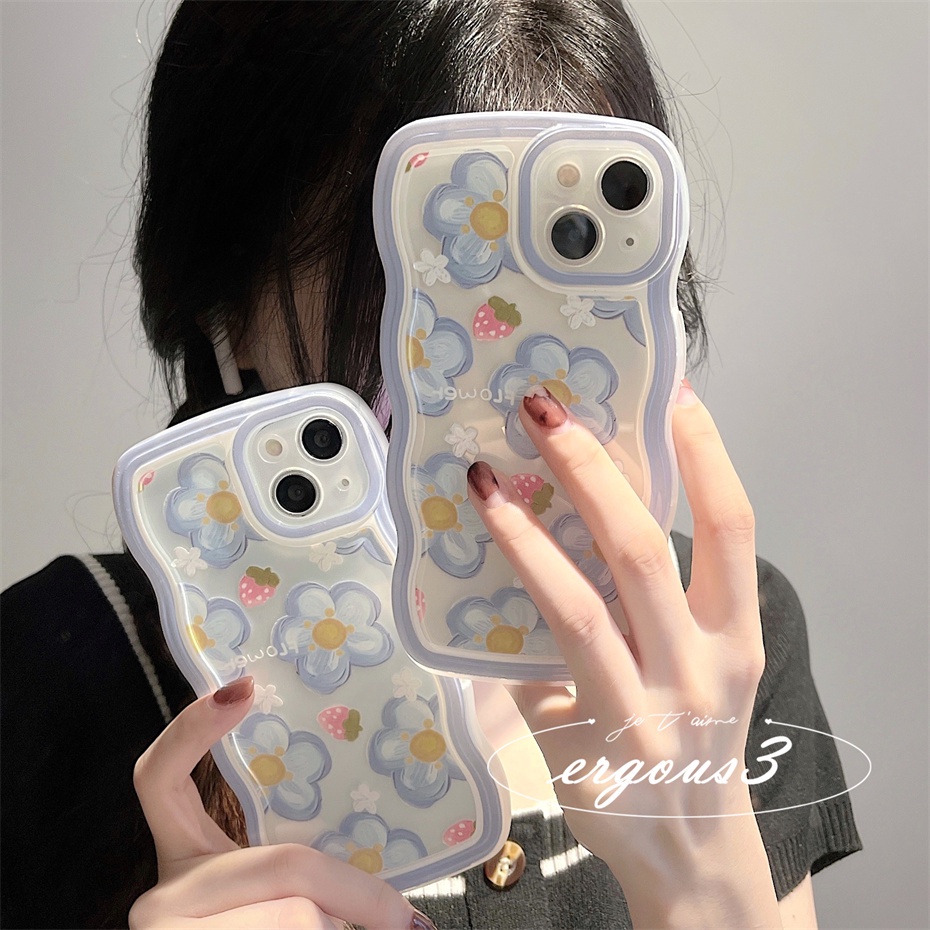 Ốp Điện Thoại Mềm Họa Tiết Hoa Đơn Giản Cho iPhone 14 13 12 11 Pro Max SE2020 X XR Xs Max 7 8 Plus