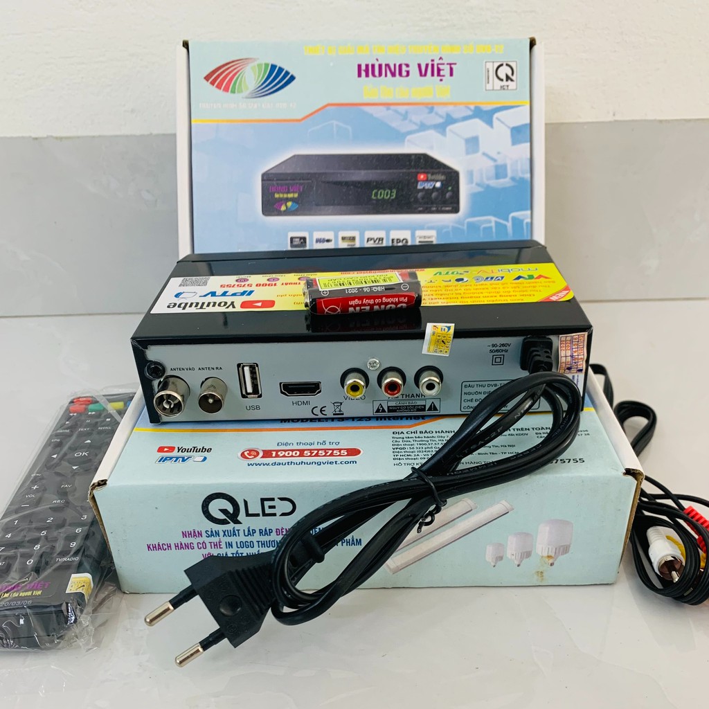 Đầu Thu Kỹ Thuật Số DVB-T2 HÙNG VIỆT TS-123 Bảo Hành 1 Năm