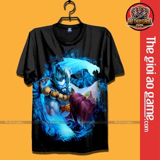 Áo liên minh huyền thoại tóc chiến Udyr Áo thun LMHT phông Đen league of legends