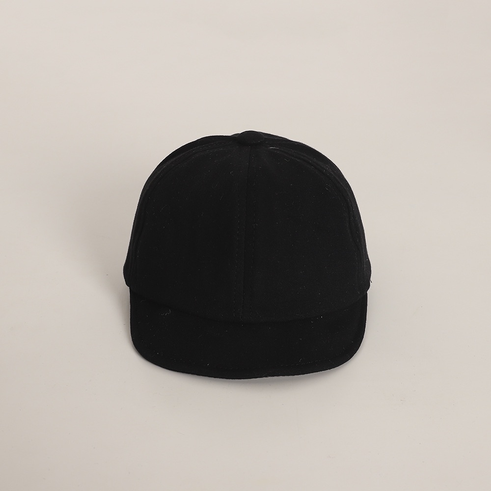 Mũ Lưỡi Trai Vành Ngắn Màu Trơn Đơn Giản Mềm Mại Cho Bé