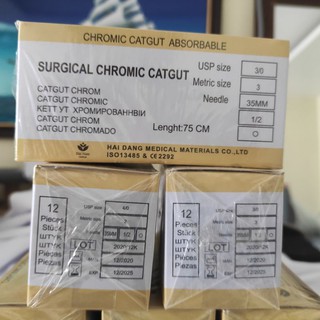 Chỉ catgut số 1/0, 2/0, 3/0, 4/0, 5/0