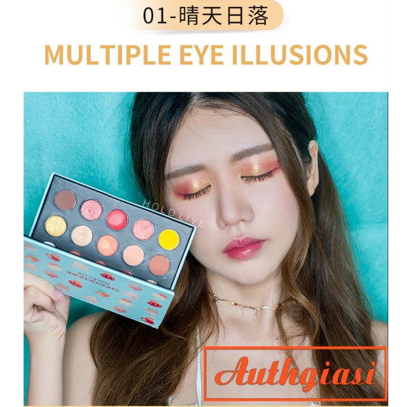 Bảng phấn mắt HOLD LIVE Color School Chocochoke 15 màu lì nhũ cực xinh | BigBuy360 - bigbuy360.vn