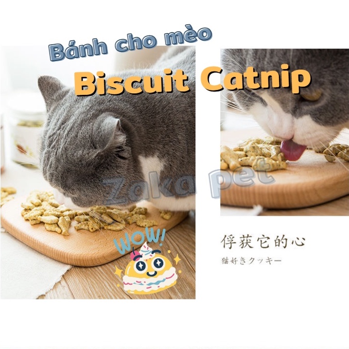 Bánh cá catnip cho mèo 100g